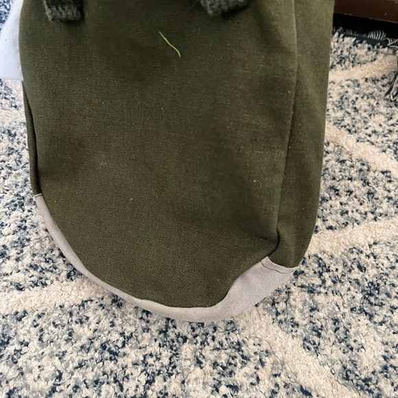 Vintage 1960s military green canvas buckled clip on canteen bottle holder - Picture 3 of 6